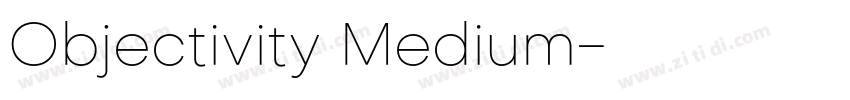 Objectivity Medium字体转换